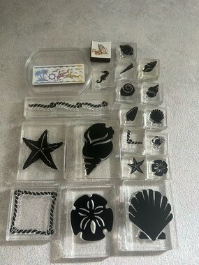 Vintage SEA LIFE Rubber Stamp Set